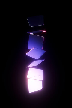 Vertical Stacked Glass Panels