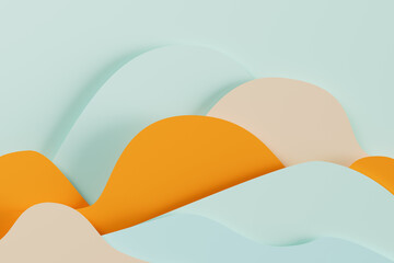 Soft geometric shapes form a calming abstract background