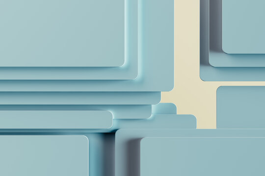 Soft geometric shapes create an abstract background design