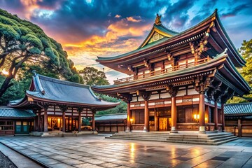 Tokyo Meiji Jingu Shrine Urban Exploration Photography - 19 January 2024