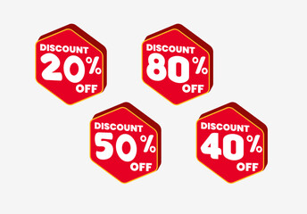 Price tags vector collection Ribbon sale banners isolated New collection offers Vector Illustration