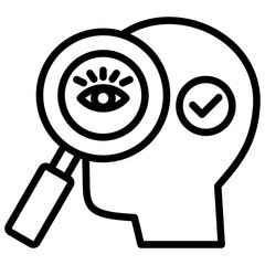 Customer Assessment Symple Concept  Line Icon