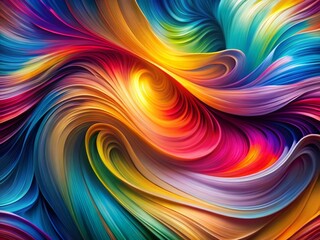 Vibrant Abstract Wave Background: Colorful Swirling Fluid Design for Digital Art & Web Design