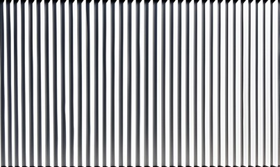 Metal fence with vertical bars gradient background security barrier.