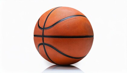 Fototapeta premium Basketball ball on white background for design and decoration