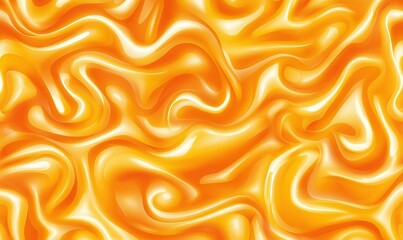Fototapeta premium Swirling golden liquid abstract background texture for food or drink design.