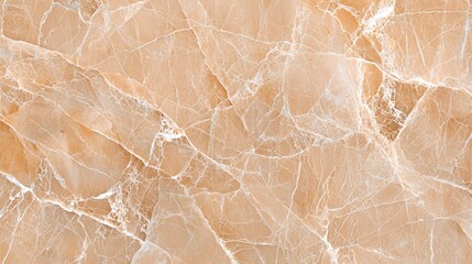 Fototapeta premium Smooth beige marble surface with subtle white veining.