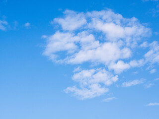 1月の青空と白い雲04