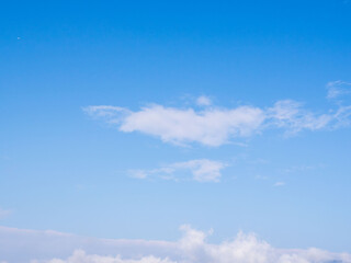 1月の青空と白い雲10