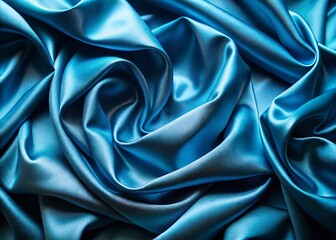 Obraz premium Vintage Blue Satin Fabric Texture: Luxurious Background for Design Projects