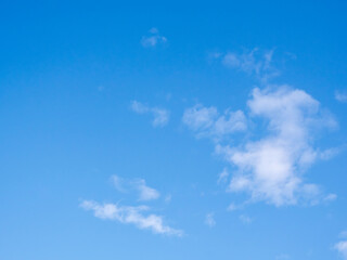 1月の青空と白い雲09