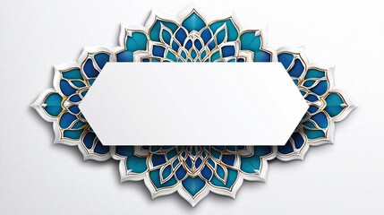 Decorative background with a blank space for text or information.