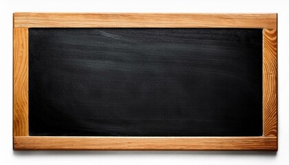 Blank black chalkboard. Background and texture. School board on white background. Back to school concept.