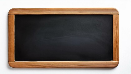 Blank black chalkboard. Background and texture. School board on white background. Back to school concept.	