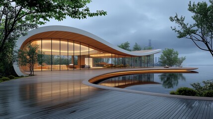 Charming Wooden Deck Architecture