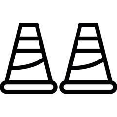Road Safety Cone Icon