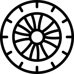 Obraz premium Car Tires Icon