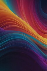 Fototapeta premium Abstract Colorful Swirling Waves Design