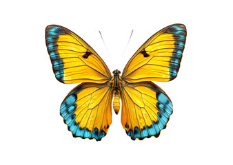 Obraz premium Vibrant Butterfly Isolated on Transparent Background