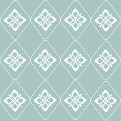 decorative floral ornament backdrop baroque style, porcelain pottery, cute blue and white ceramic background for design texture, tile, silk and fabric, vintage damask pattern seamless wallpaper vector