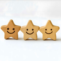 Obraz premium customer satisfaction on a white background