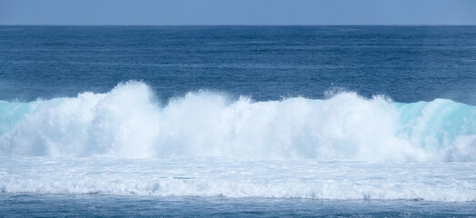 splash in the ocean