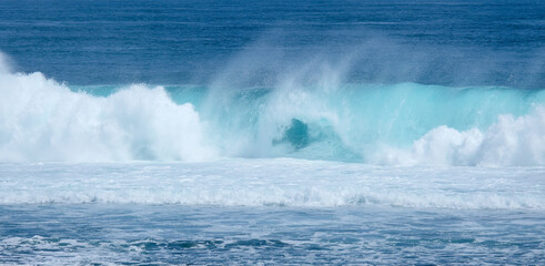 Beautiful splash of Bali ocean