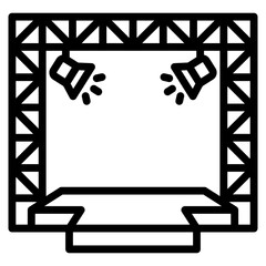 Stage Icon Element For Design