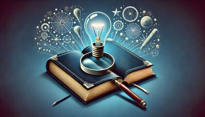 Enlightening Ideas with Books and Pencils
