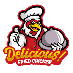 chicken logo mascot for restaurant brands
