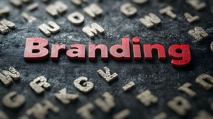 Create a Word in a creative way Branding