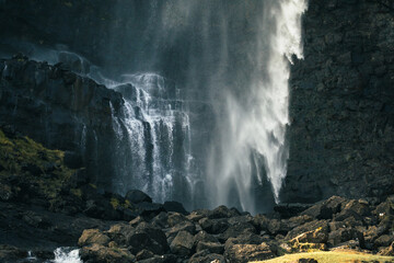 Obraz premium Journey at the end of the world, Faroe Islands