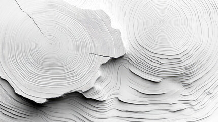 Abstract Close-Up of Textured White Wood Grain Patterns and Lines