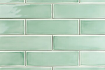 Pale Green Ceramic Tile Wall