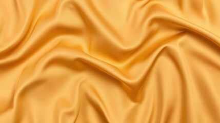 Smooth, flowing yellow fabric showcasing texture and color.