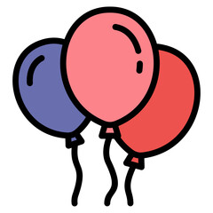 Balloon Icon Element For Design