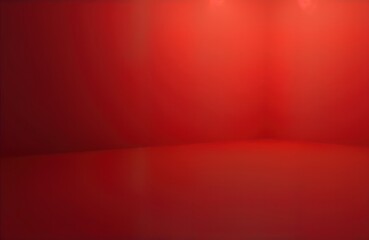 Red gradient background with soft glowing effect. Abstract sunset design. Smooth texture like fabric. Perfect for wallpaper graphic design. Vivid colours create dynamic look. Stylish red backdrop.