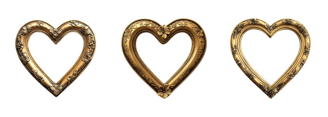 Ornate Heart-Shaped Frames for Decorative Use