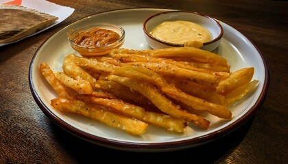 Crispy fried potatoes are the perfect side dish.  