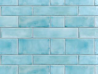 Light Teal Ceramic Tile Wall