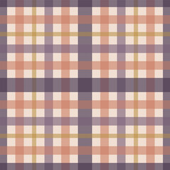 A Plaid Design in the Painted Desert of the American Western Country Color Palette of Mauves, Oranges, and Yellow Ochres creating a seamless pattern print background