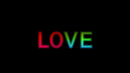 text love on a simple background minimalism great for valentines day promotional materials