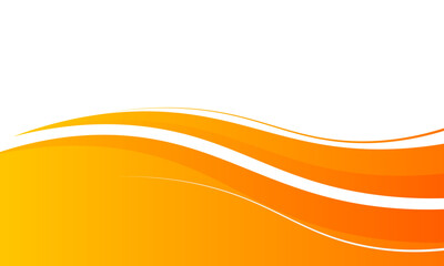 orange and white business wave banner background. overlapping vector waves background.