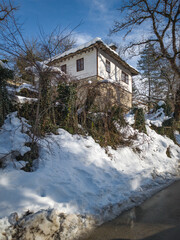 Winter view of village of Bozhentsi, Bulgaria