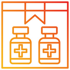 Fototapeta premium Vaccine Icon