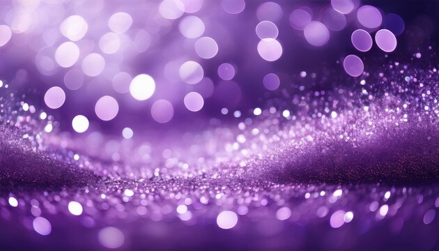 abstract light purple glitter background with shimmering sparkles glowing bokeh lights and radiant shiny effects for a sparkling and glittery aesthetic - Powered by Adobe