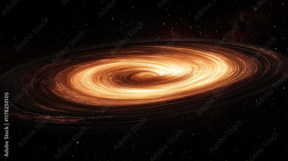 Aufkleber a visually captivating superfluid vortex, spiraling in a dark cosmic field, showing the smooth, fric