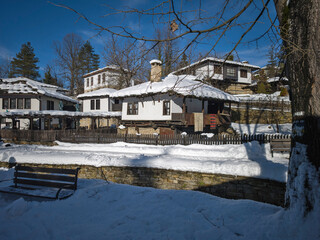 Winter view of village of Bozhentsi, Bulgaria