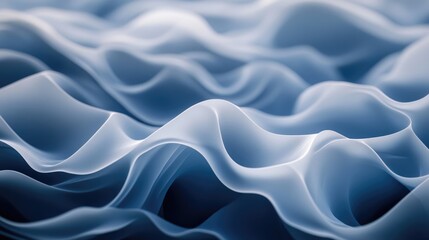 Obraz premium Curved white lines creating a flowing wave pattern on a clean, minimalist background, offering a visually soothing and harmonious abstract design