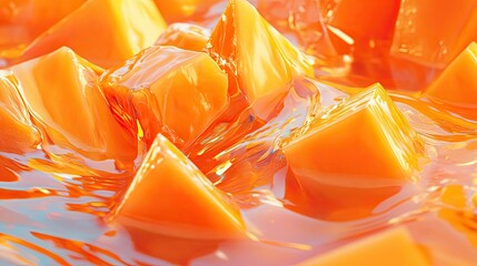 Abstract Orange Liquid Crystal Formation